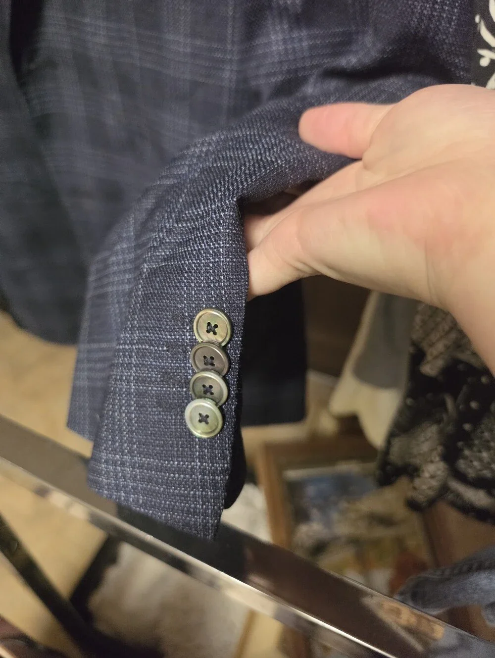 Hugo Boss blue suit